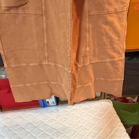 Easel Wide Leg Pants in Rust - Picture 6 of 16